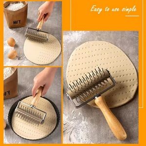 Pizza Dough Roller Pin Puncher 8