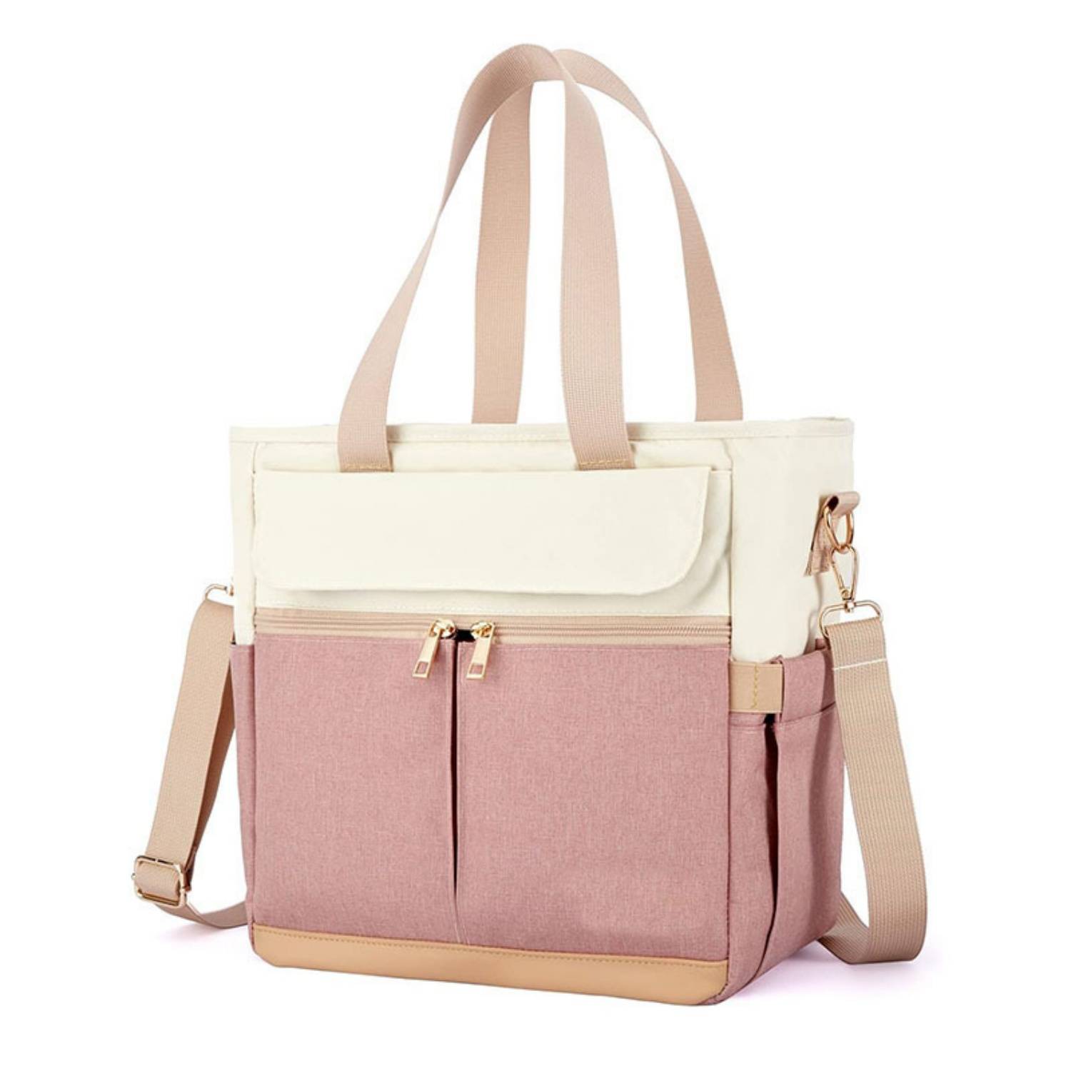 16.2L Women's Oxford Lunch Cooler Tote Bag w/Shoulder Strap 2