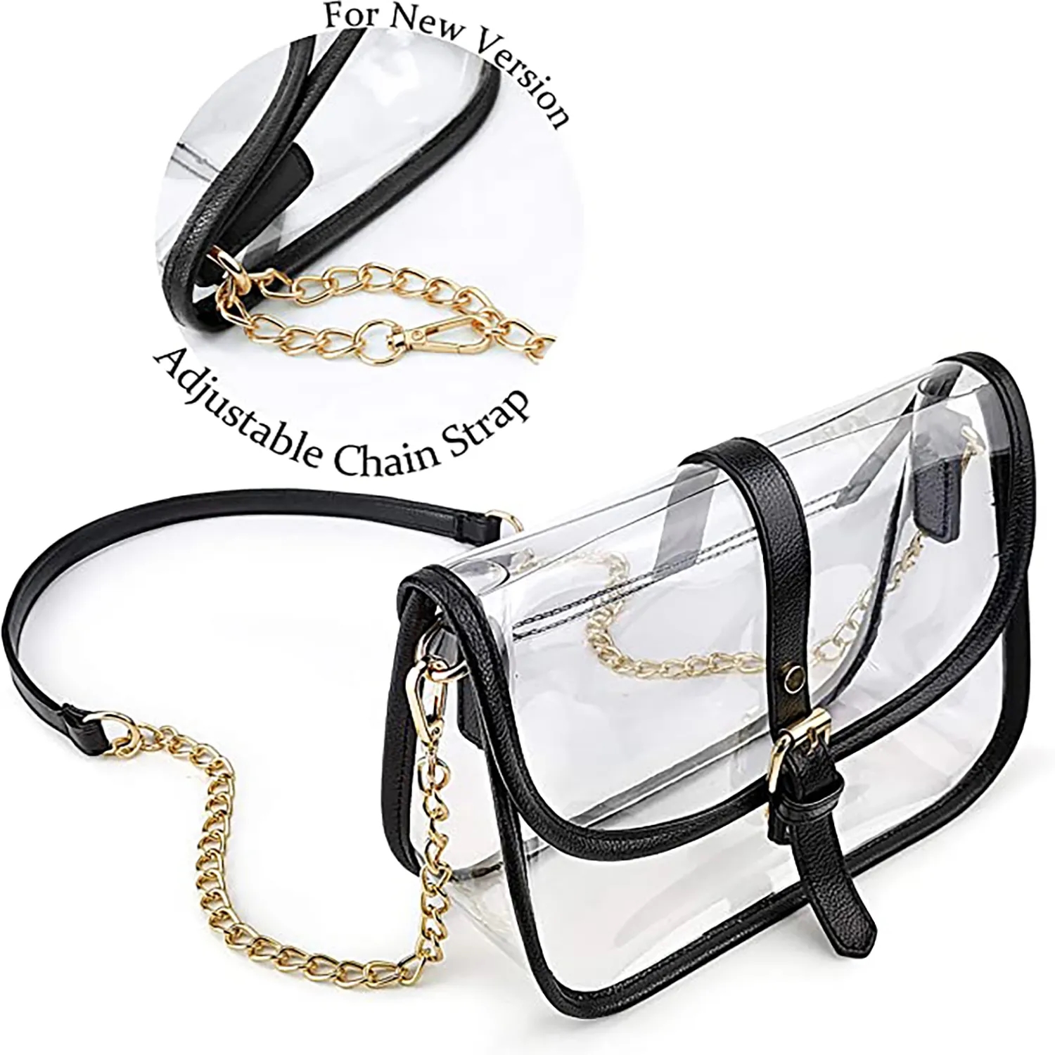 Clear Saddle Cross Body Bag 1