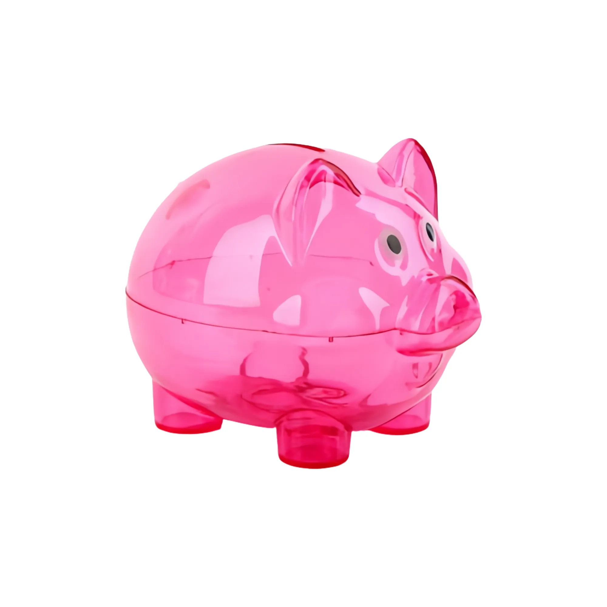 Transparent Plastic Piggy Bank 6