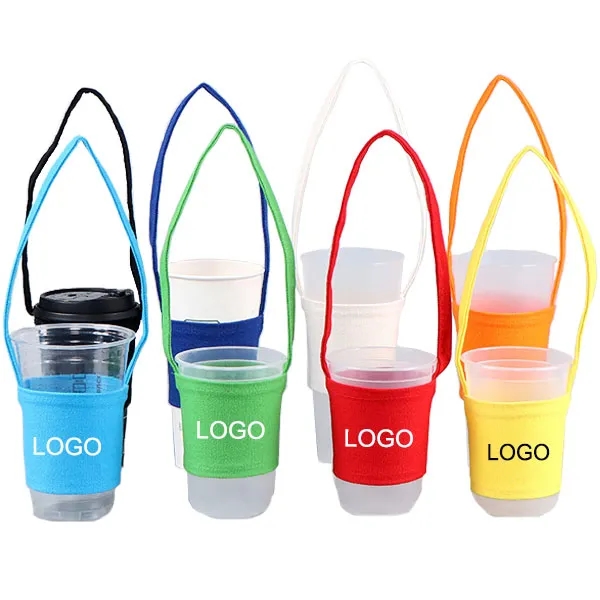 Cotton Canvas Cup Sleeves with Strap 1