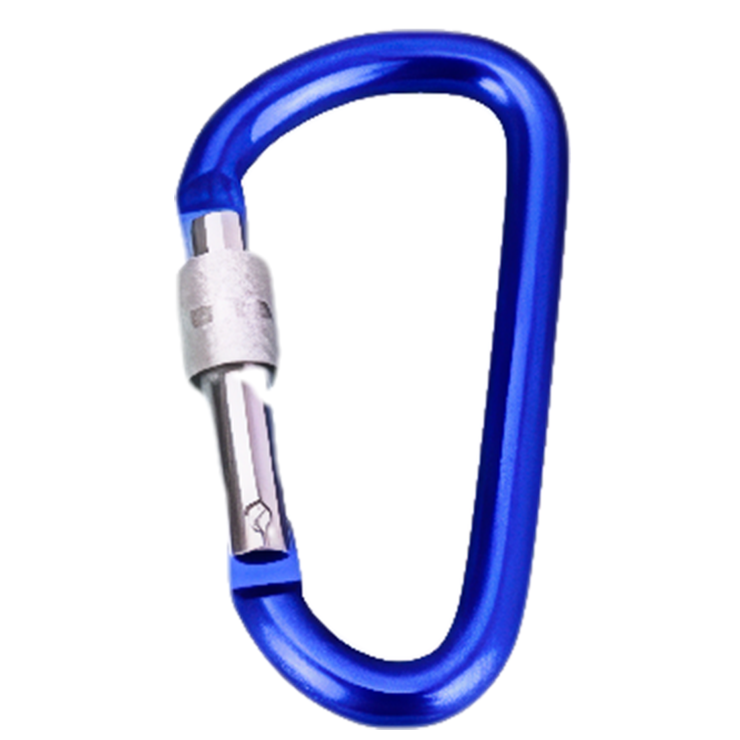 Aluminum D Shape Carabiner w/ Screw Lock 3