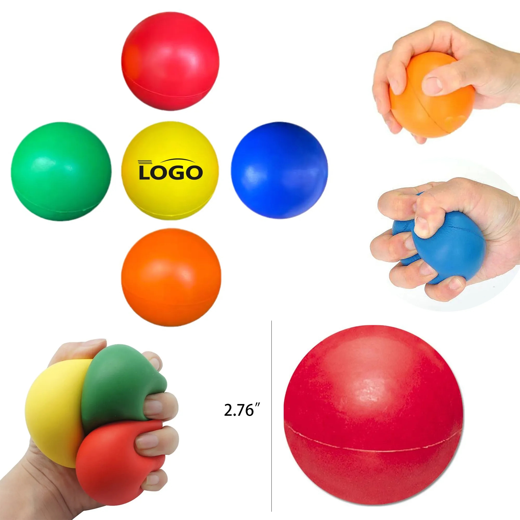 Colorful Sponge Rebound Stress Ball 2