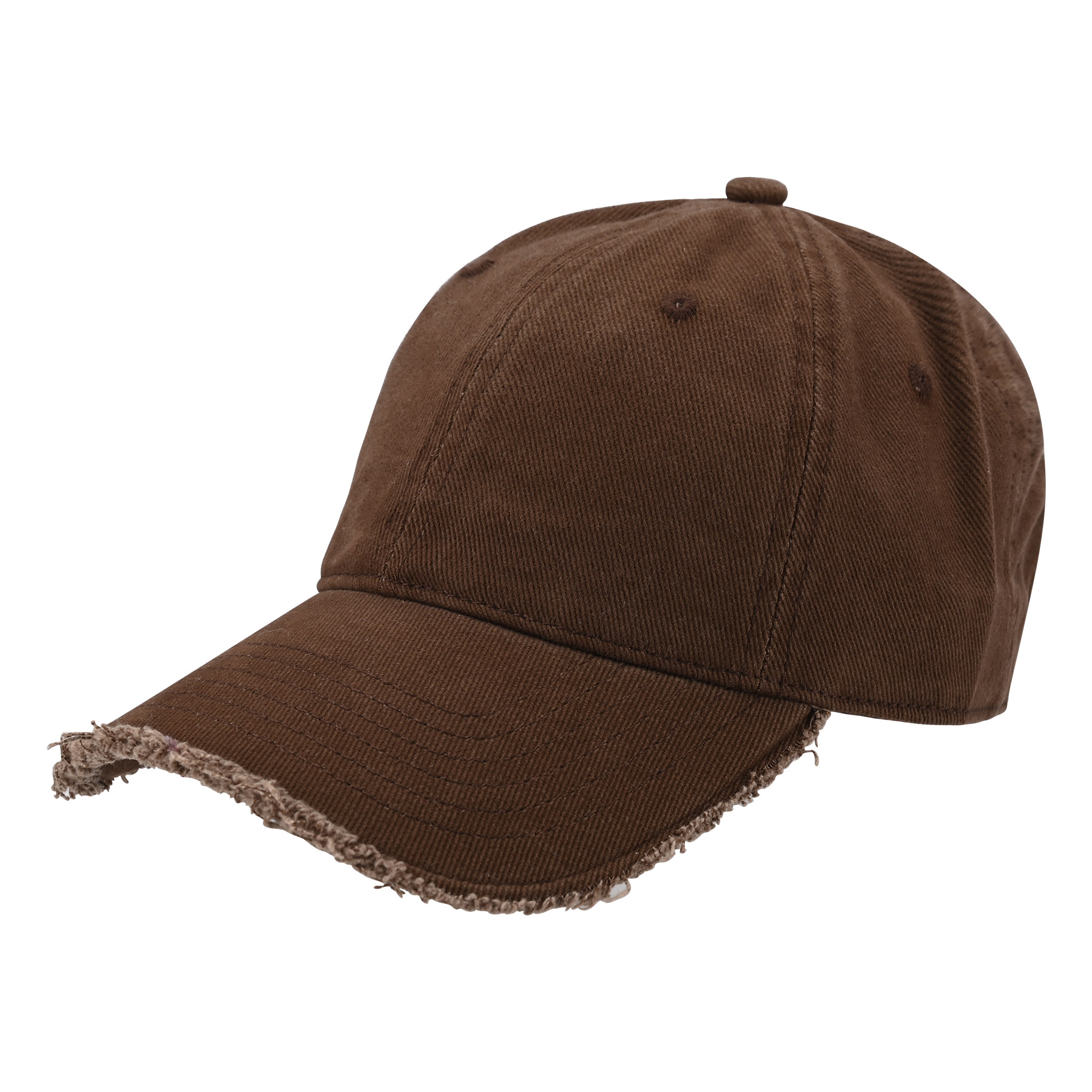 Cotton 6-Panel Unstructured Middle Profile Cap With Metal Back Closure 1