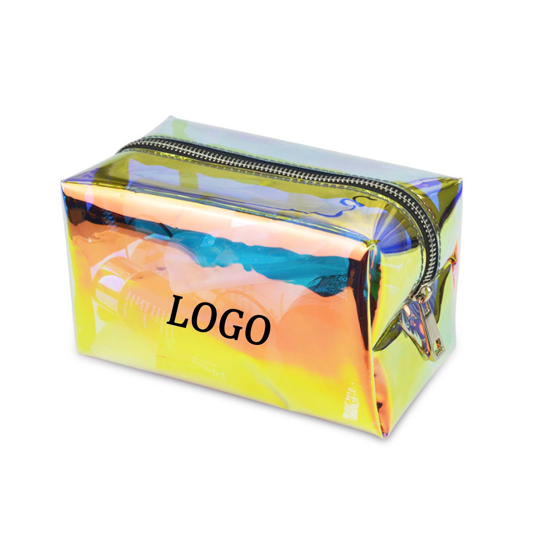 Clear Holographic Square Makeup Bag 5