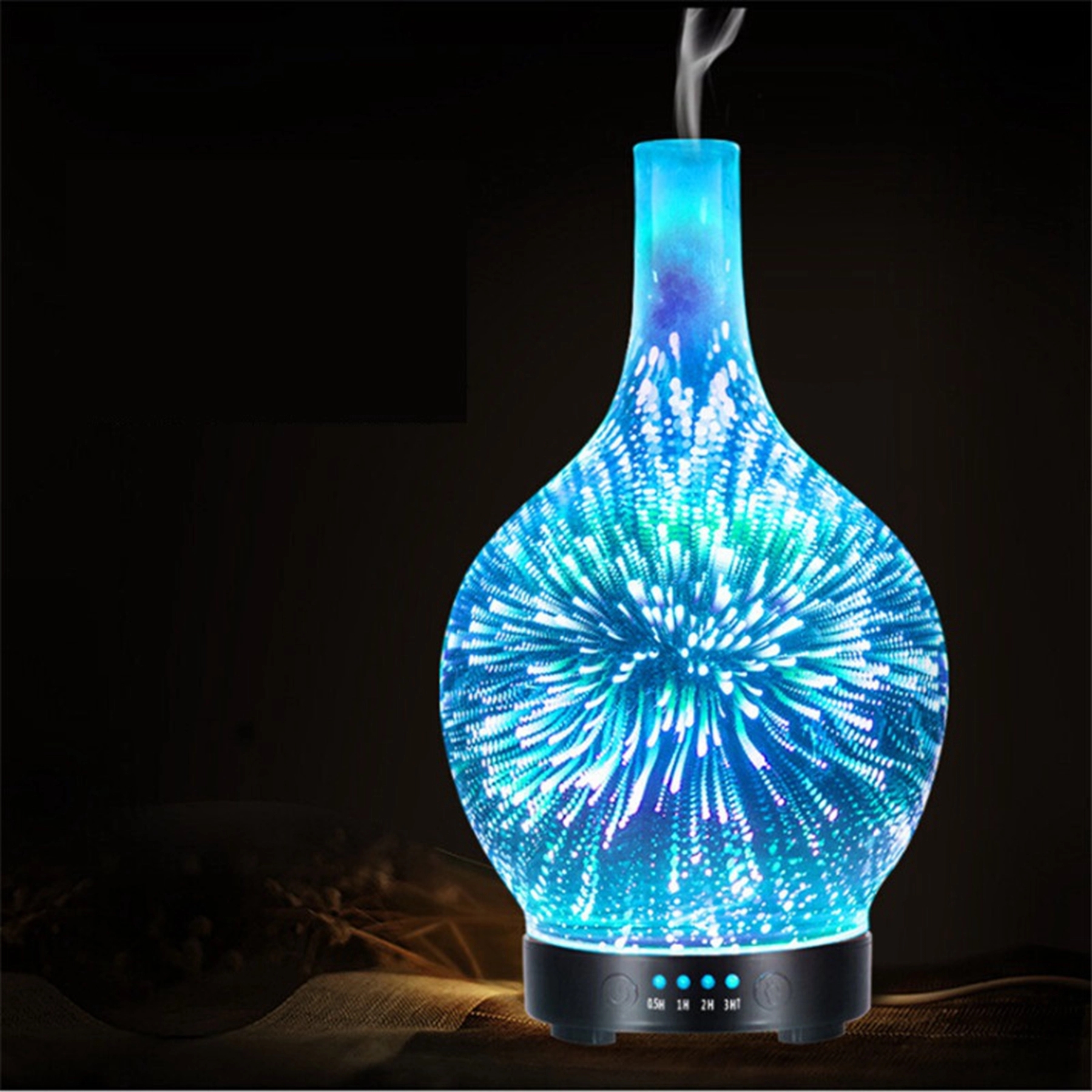 3D Firework Glass Vase Shape Oil Diffuser Air Humidifier 5