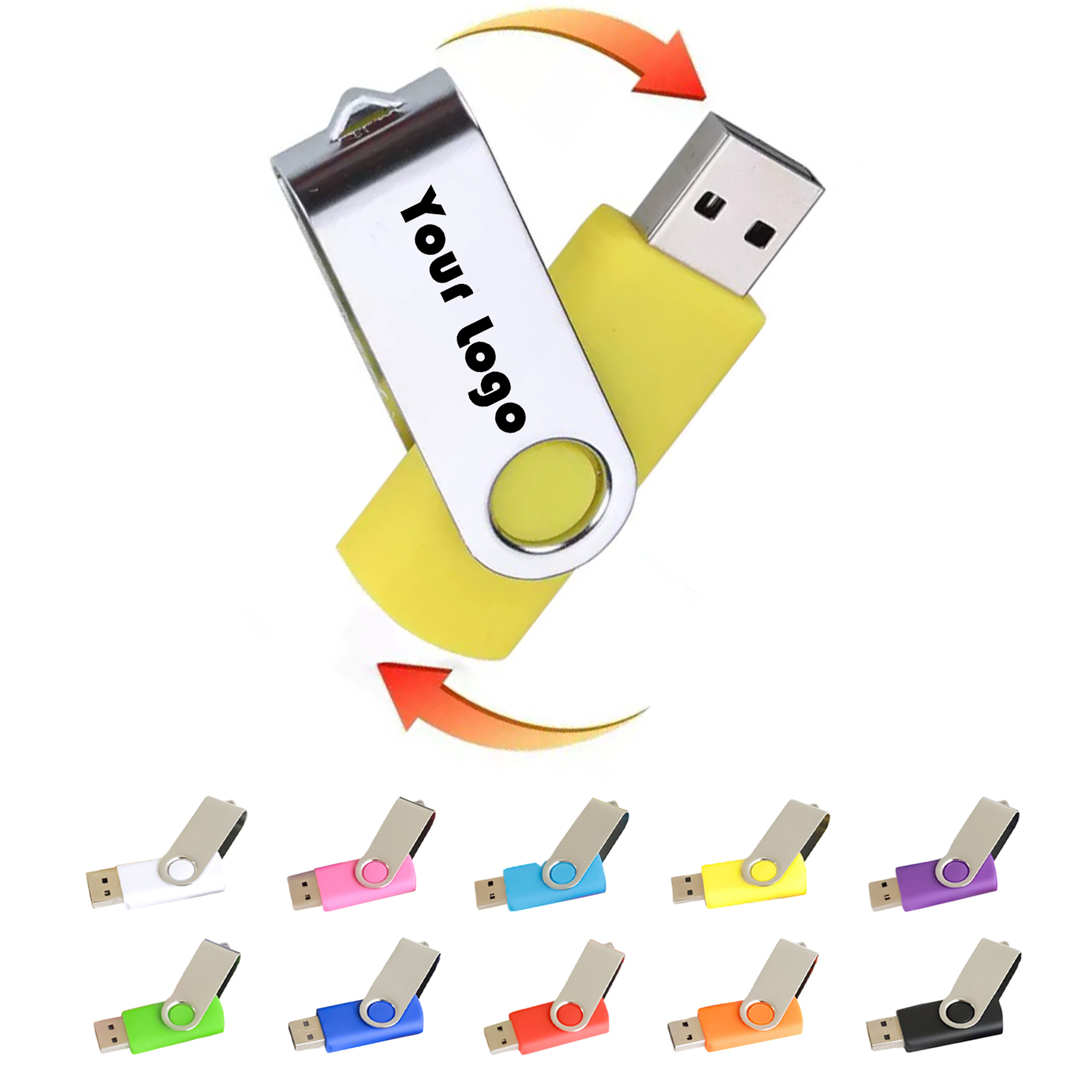 Northlake Swivel USB Flash Drive 2G 4