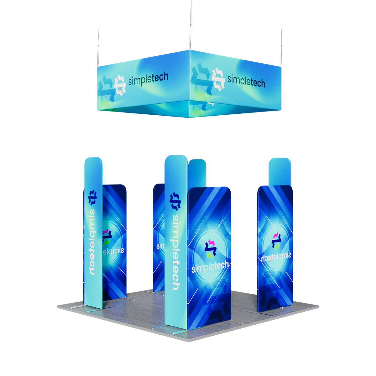 10'x10' Tradeshow Booth Kit - L Kit 4