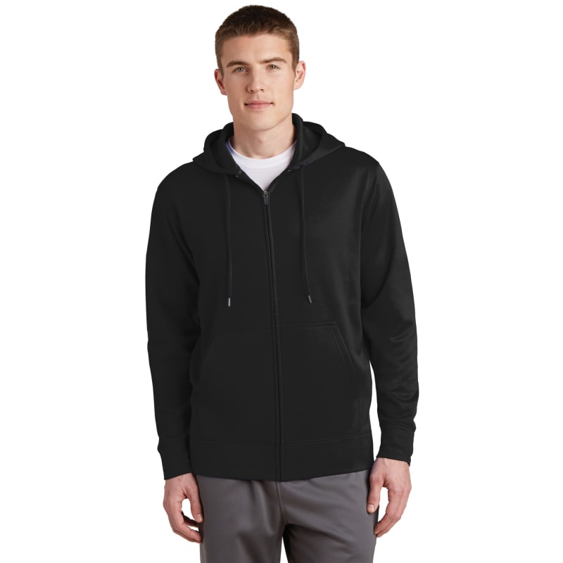 Sport-Tek Sport-Wick Fleece Full-Zip Hooded Jacket. 12