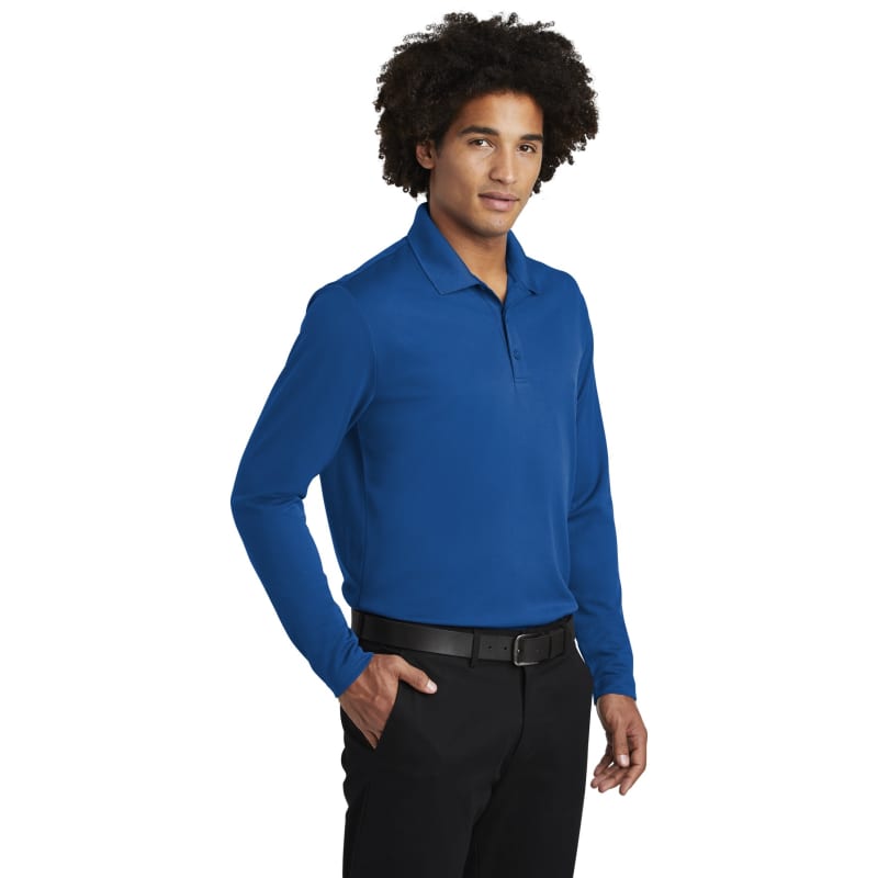 Sport-Tek PosiCharge RacerMesh Long Sleeve Polo. 34