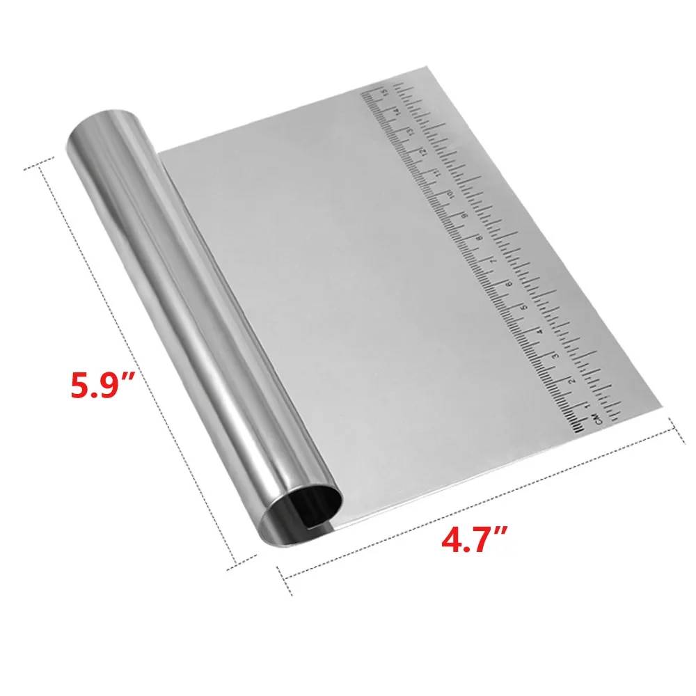 Stainless Steel Dough Pastry Scraper 2
