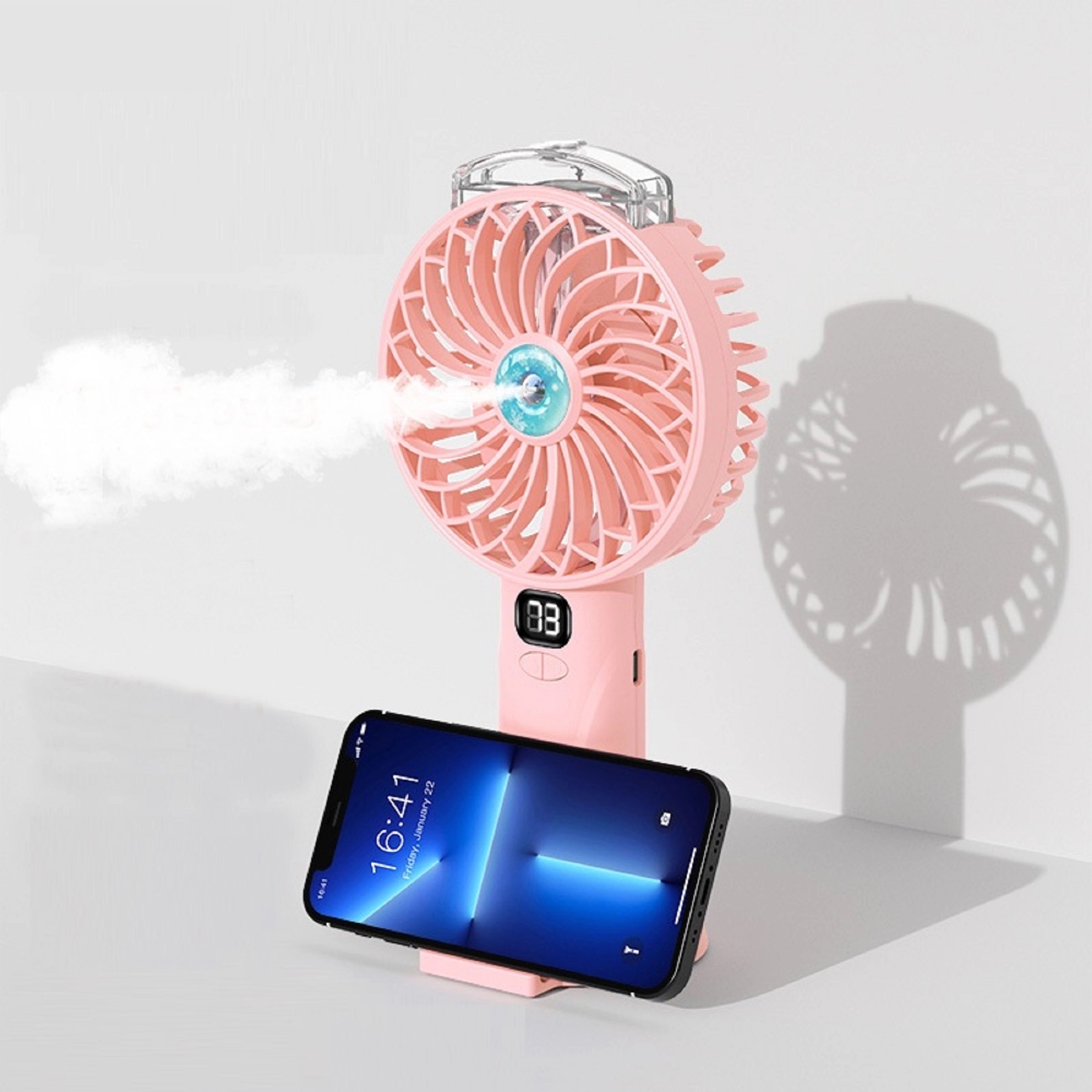 4000 mAh Digital Display Handheld Spray Small Fan 3