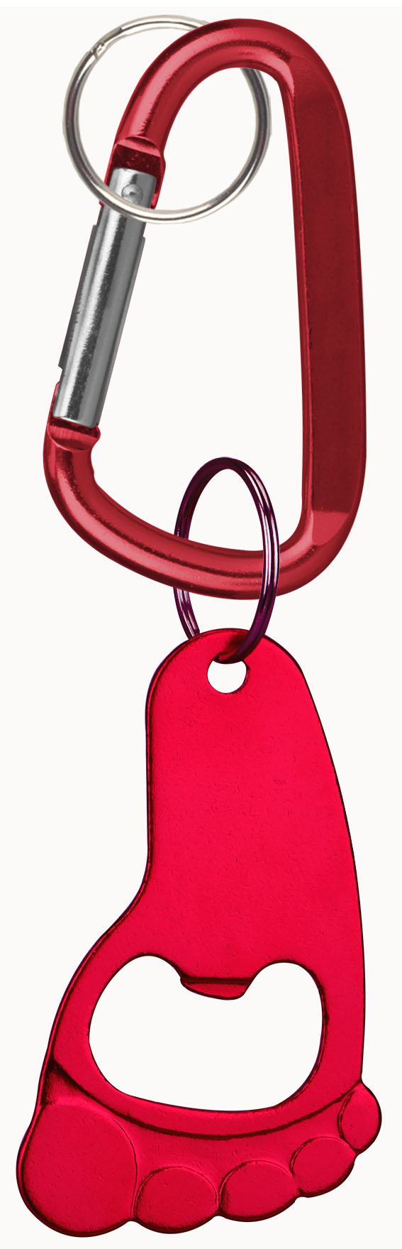 Foot Shaped Bottle Opener Key Holder and Carabiner 5