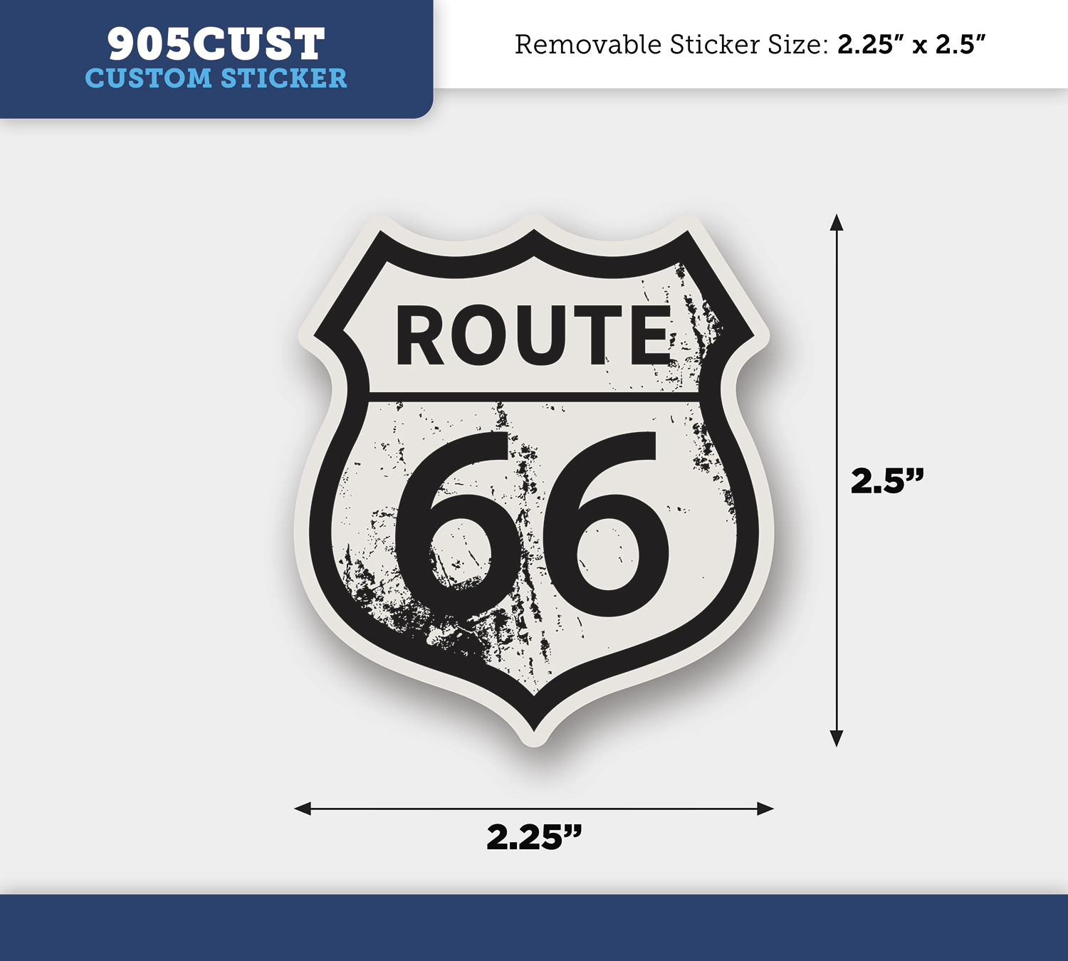 Removable Outdoor Sticker - 5 to 6 Square Inches 3