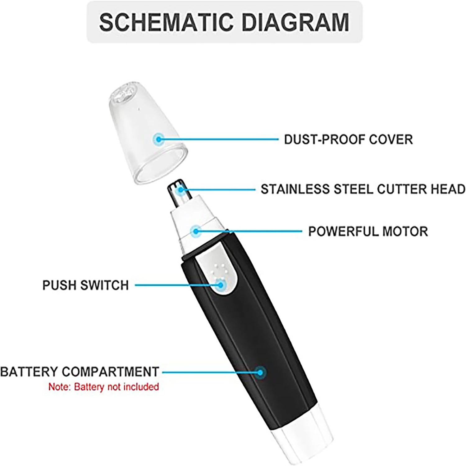 Electric Nose Ear Hair Trimmer 2
