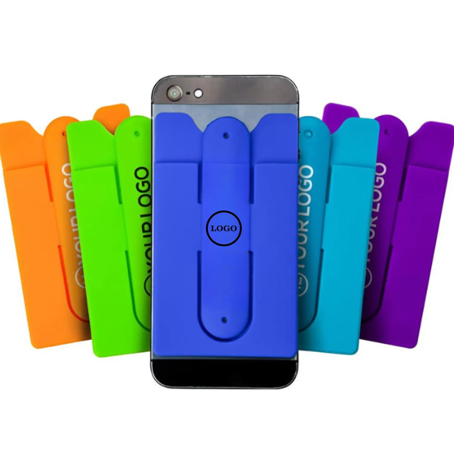 Silicone Cellphone Wallet With Phone Stand 9