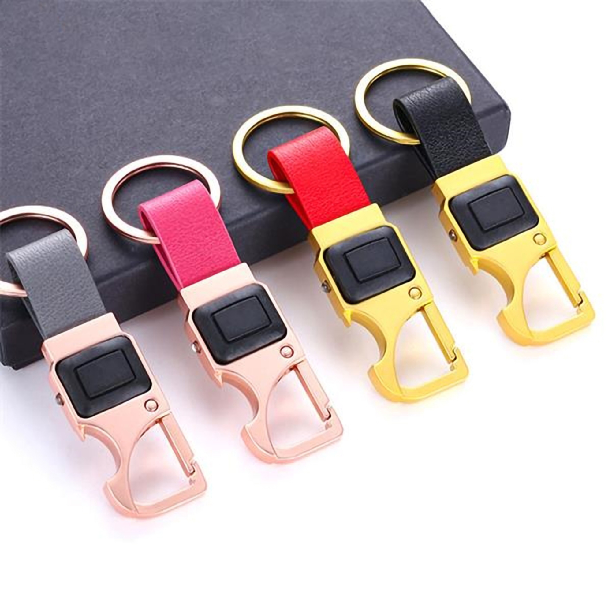 Bottle Opener w/Leather Keychain 2