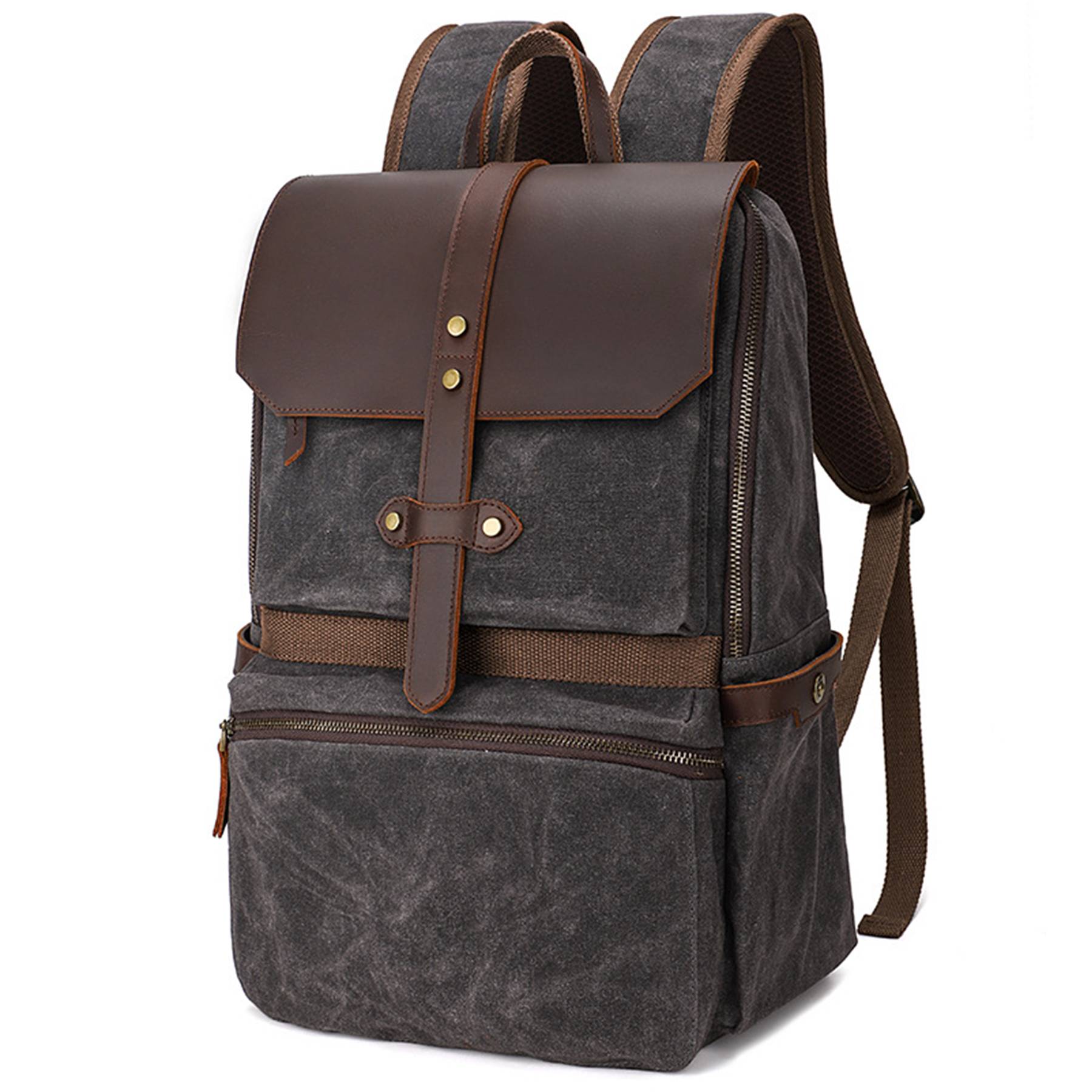 Faux Leather Backpack for Men 6