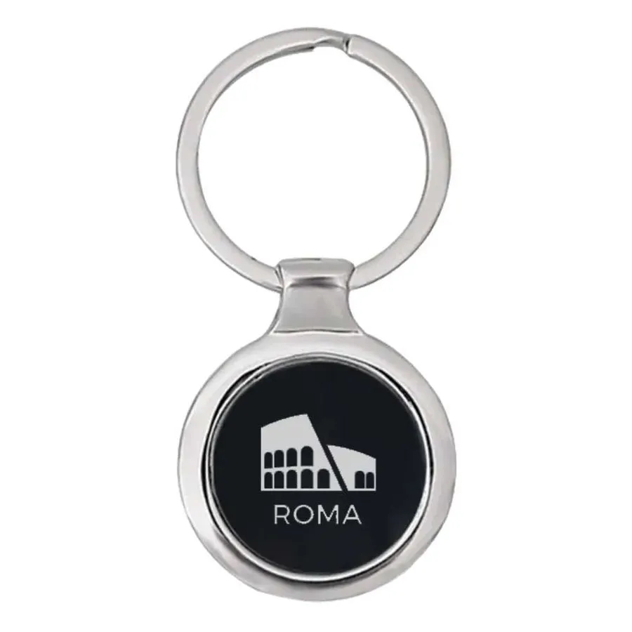 Fashionable Round Metal Keychain 6