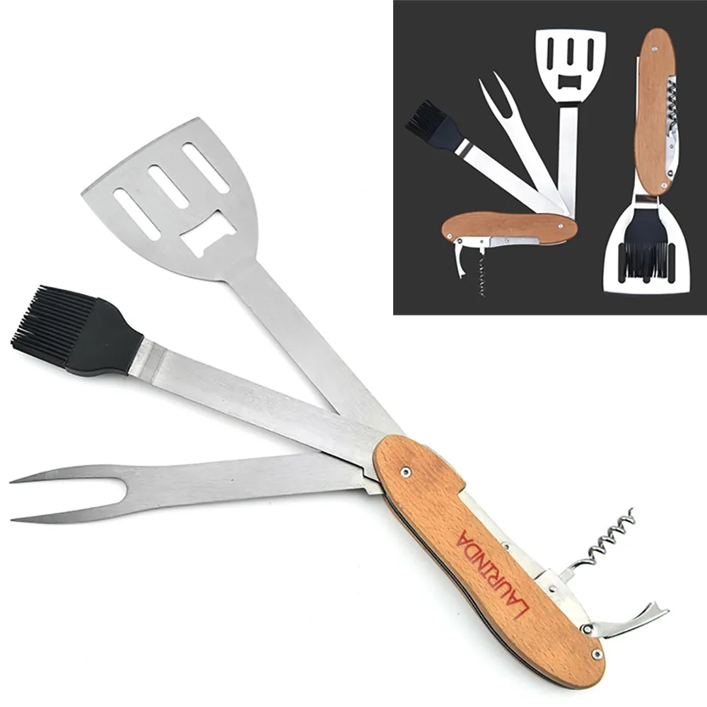 Multi Purpose Stainless Steel BBQ Set 5 in 1 Grilling Tool 1