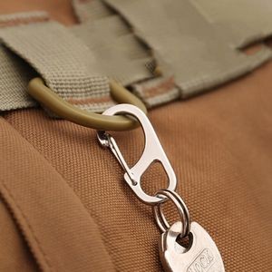 Sleek Black Oval Shaped Key Holder Carabiners 7