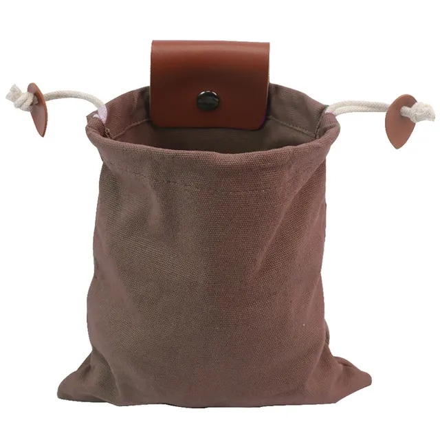 Mushroom Foraging Bag Waxed Canvas Collapsible CampingPouch 5