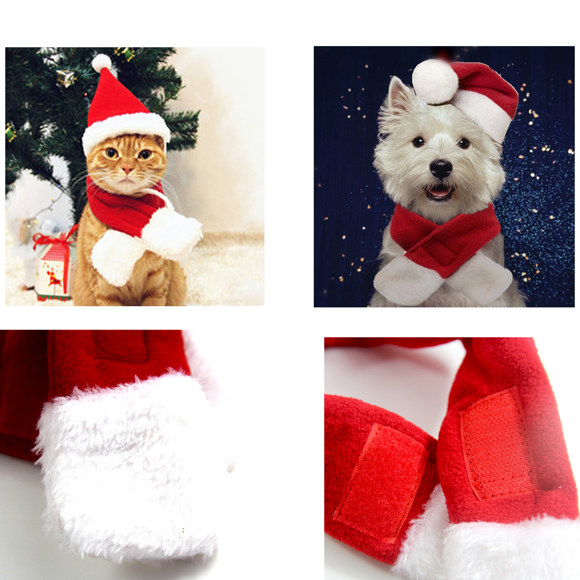 Pet Christmas Accessories: Scarf and Hat 4