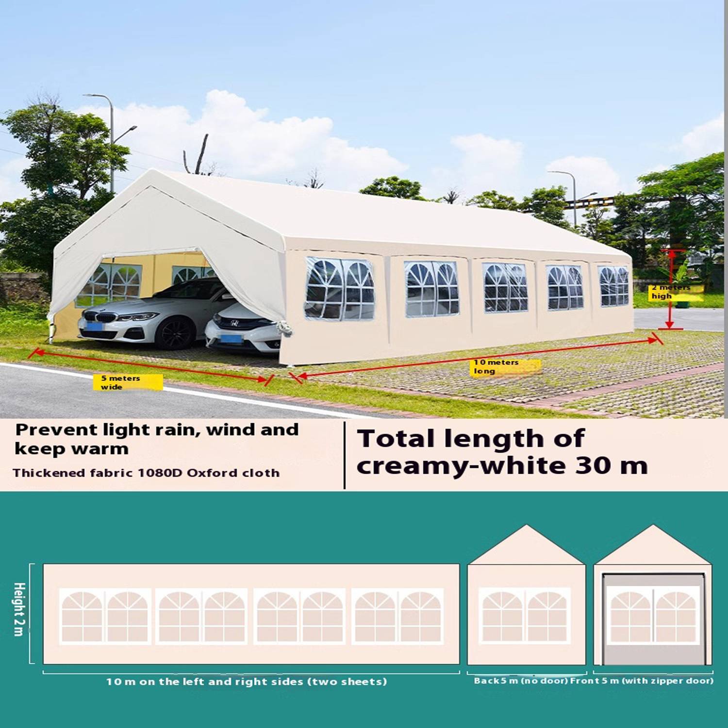 Thickened Windproof Rainproof Cold Proof Camping Tent 3
