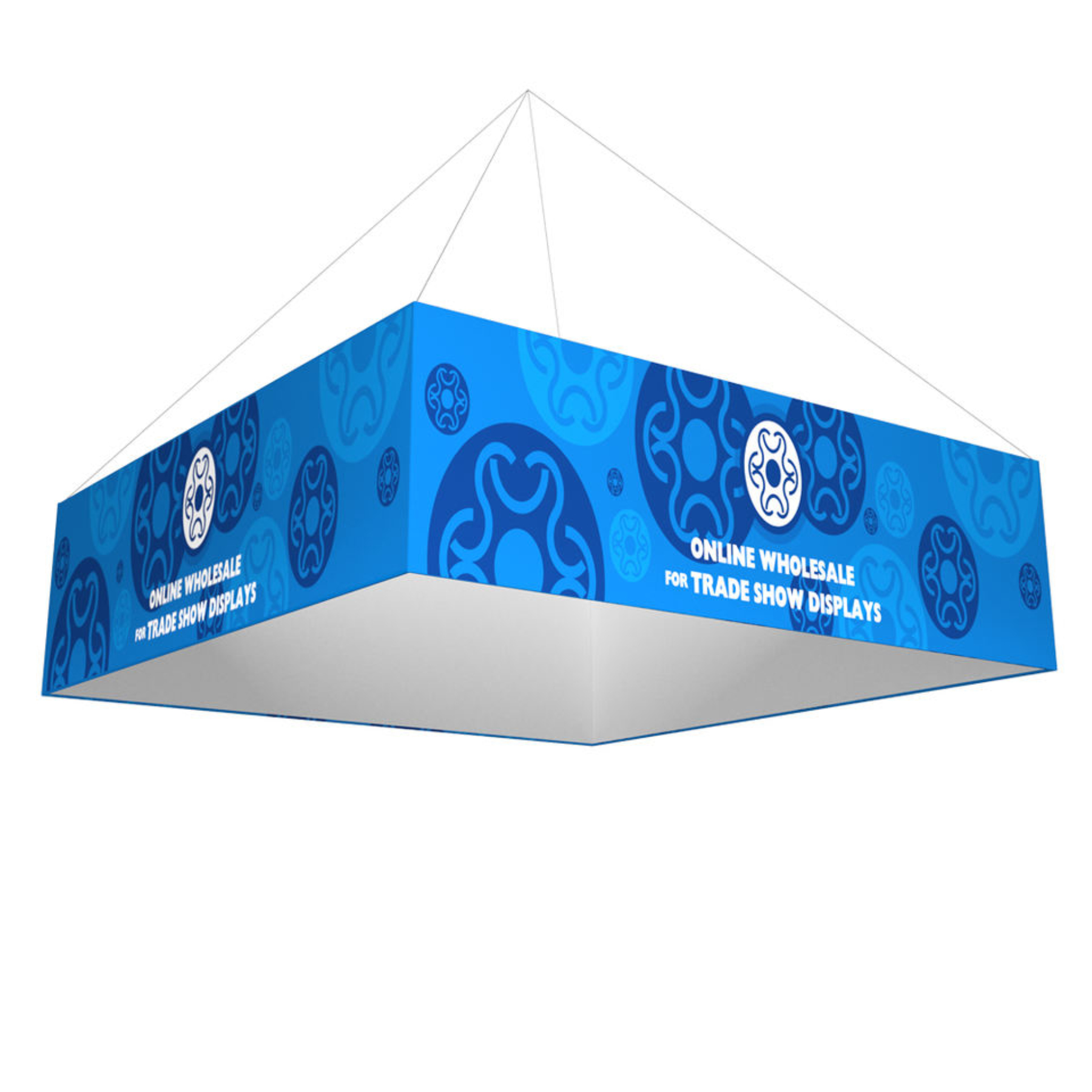 10 FT Square Tension Fabric Hanging Sign Banner 1