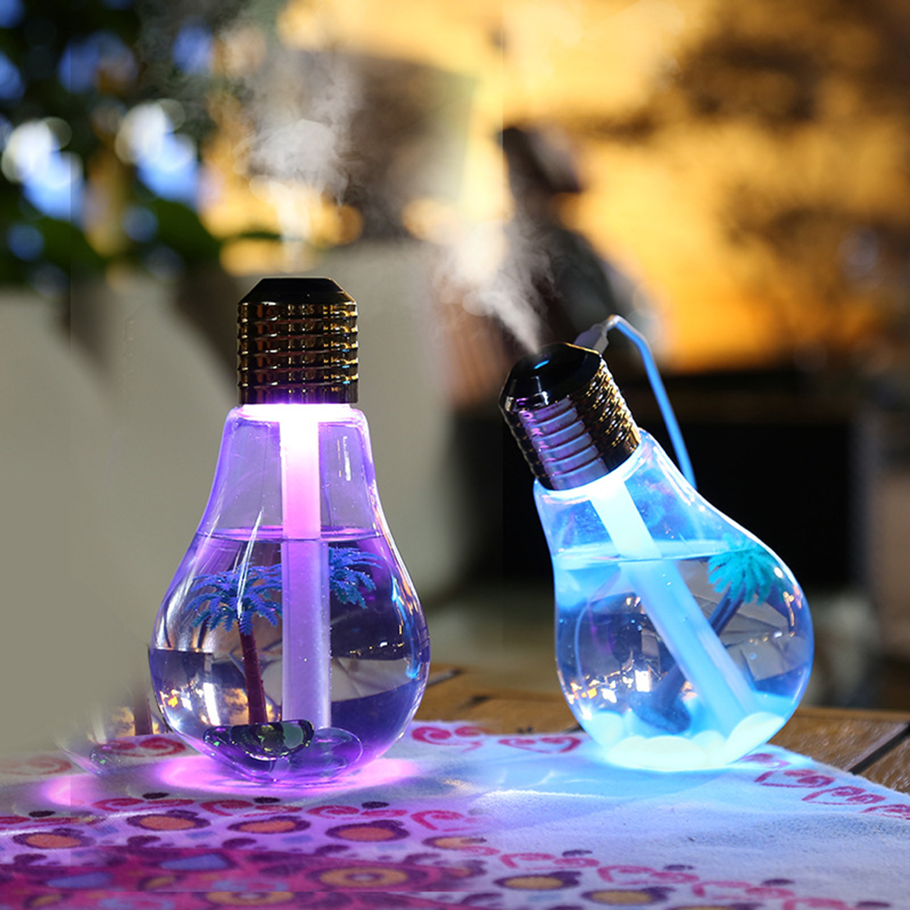 Light Bulb Air Humidifier With Usb Cable 4