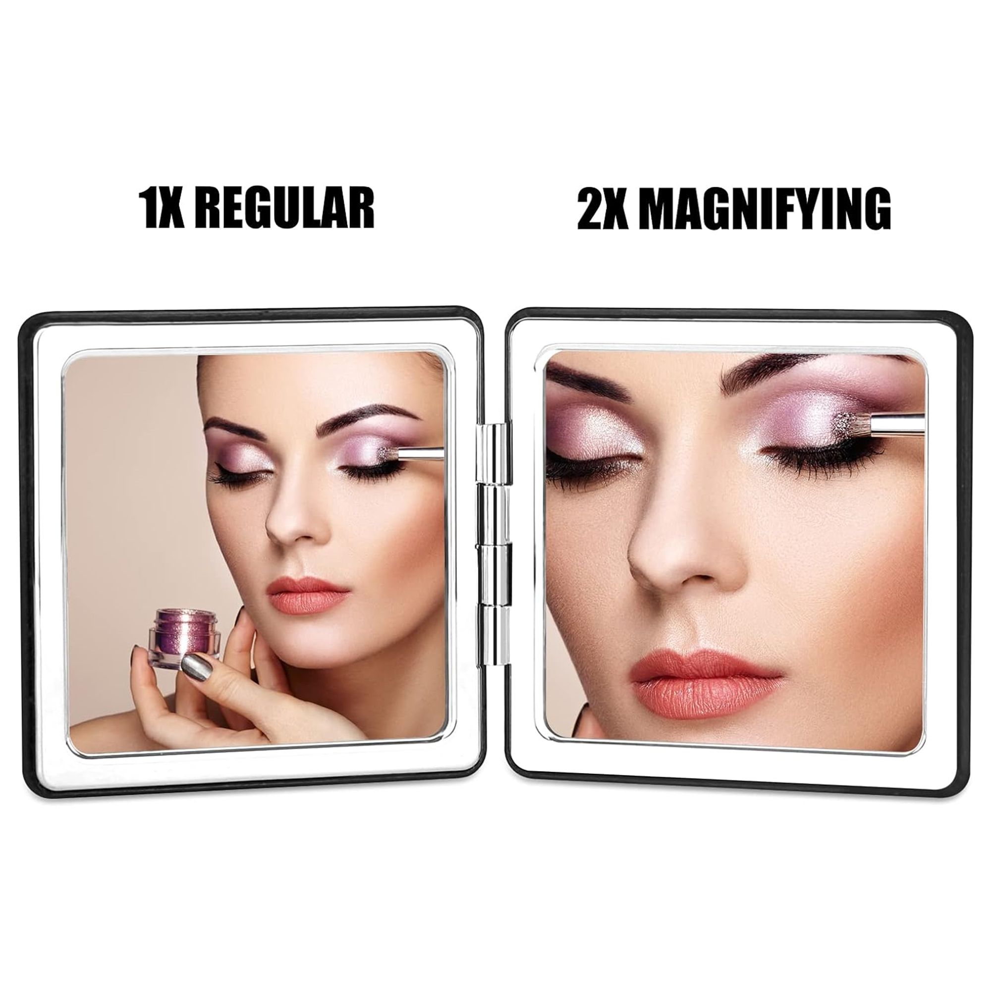 1x/2x Magnifying Square Cosmetic Mirror 5
