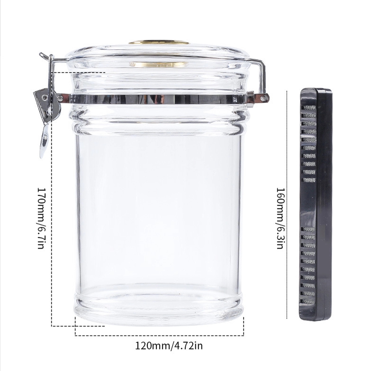 Acrylic Humidor Jar 3