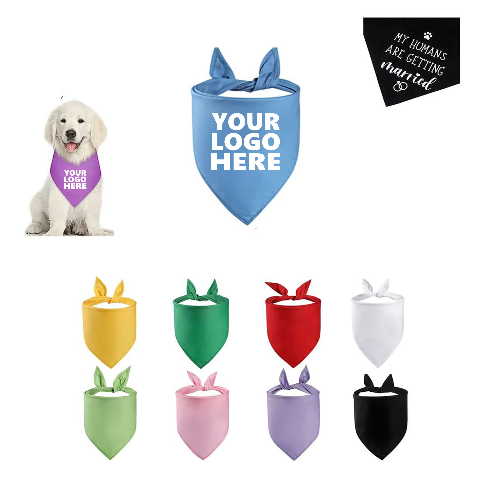 Large Triangle Dog Bandana 1