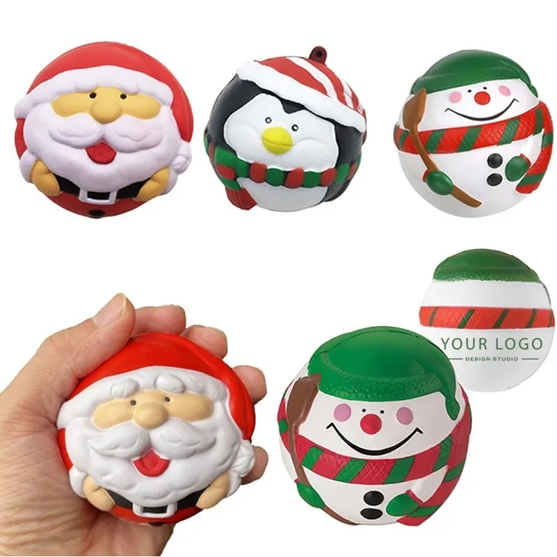 Prime Line Holiday Christmas Santa Shape Stress Ball 4