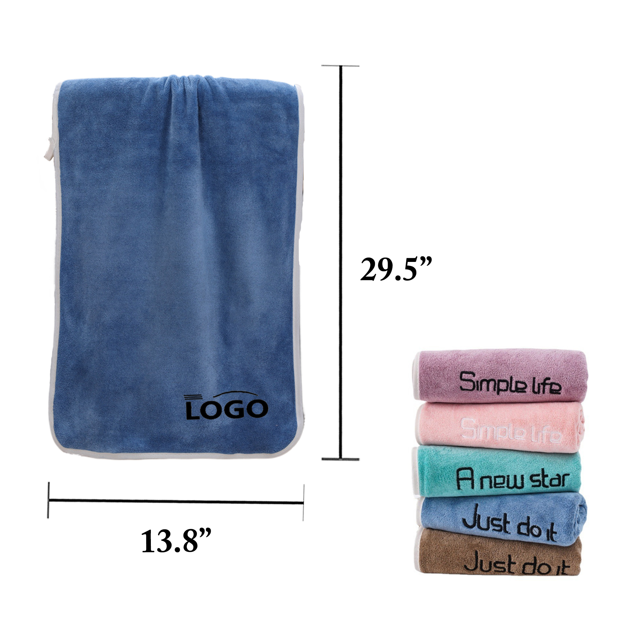 Thick Coral Fleece Gym Towel 350gsm 3