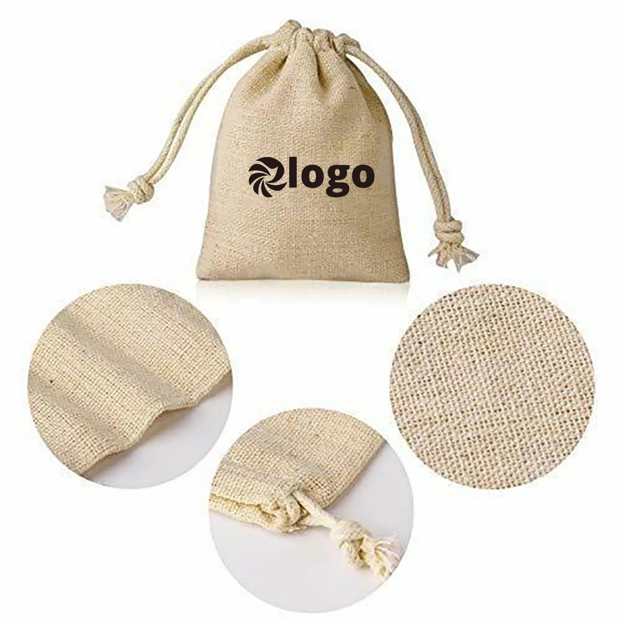 Linen Drawstring Gift Bags 1