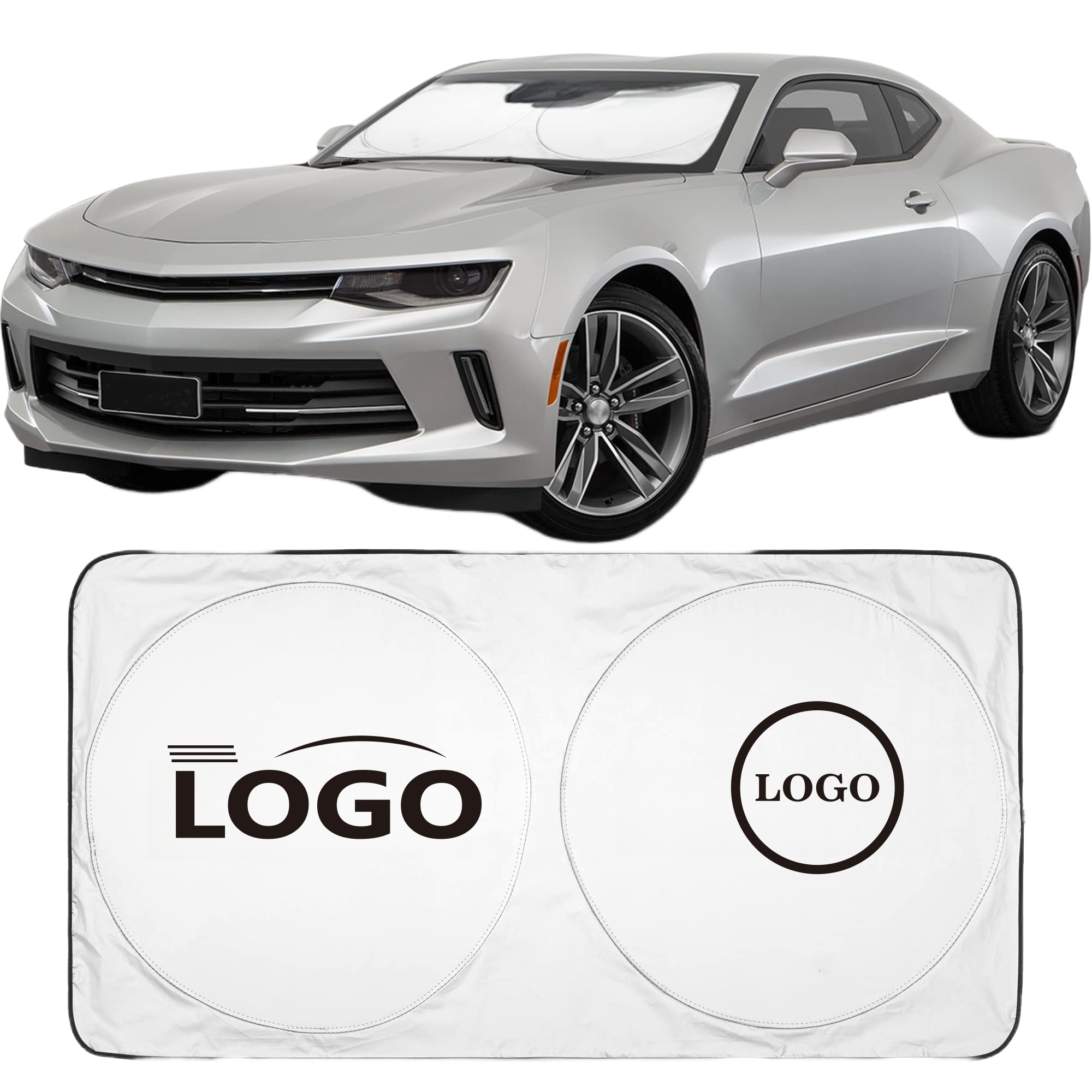 Polyester Car Windshield Sunshade MOQ100 1