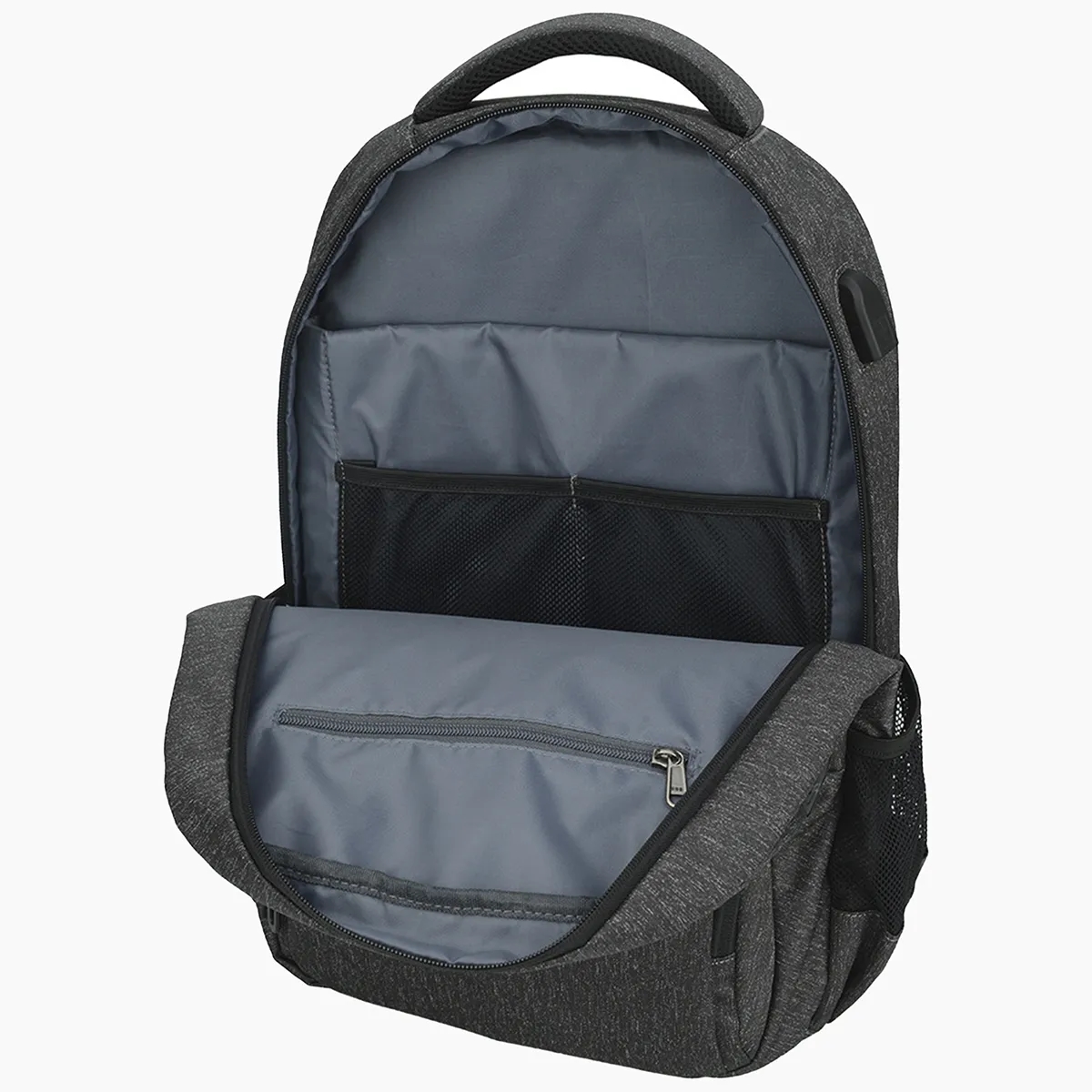Durable Simple Travel Laptop Backpack With Usb Earphone Port 2