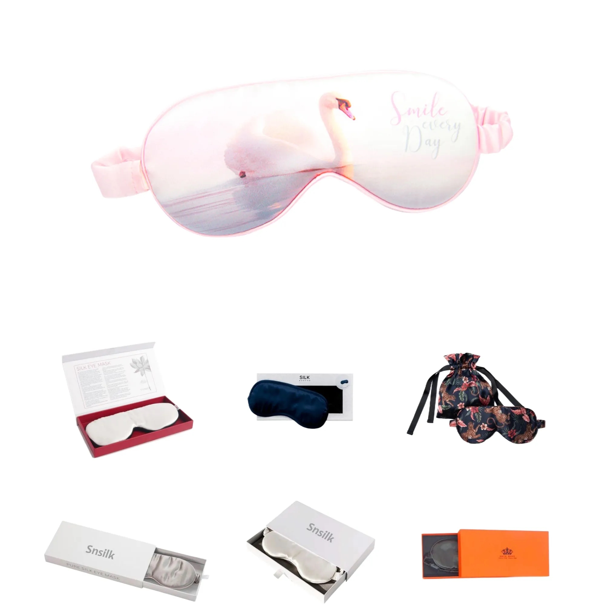 Full-Color Adjustable Soft Silk Eye Mask For Children 4