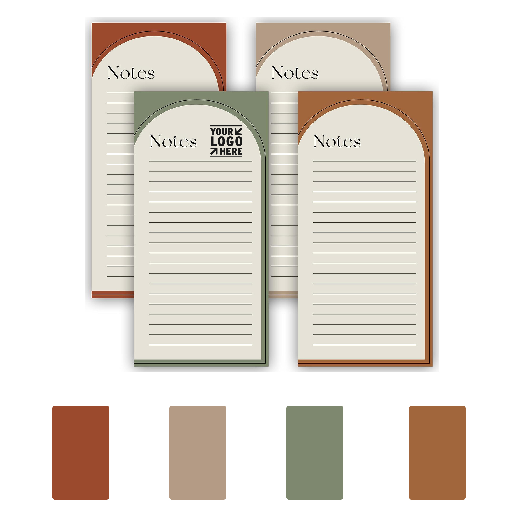7.4" x 3.7" 50 Sheets Magnetic Notepad 2