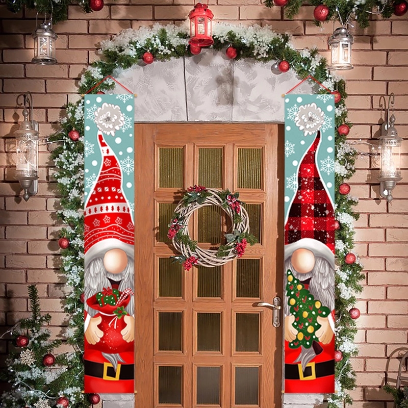 2 PCS Christmas Outdoor Decoration Banner 2