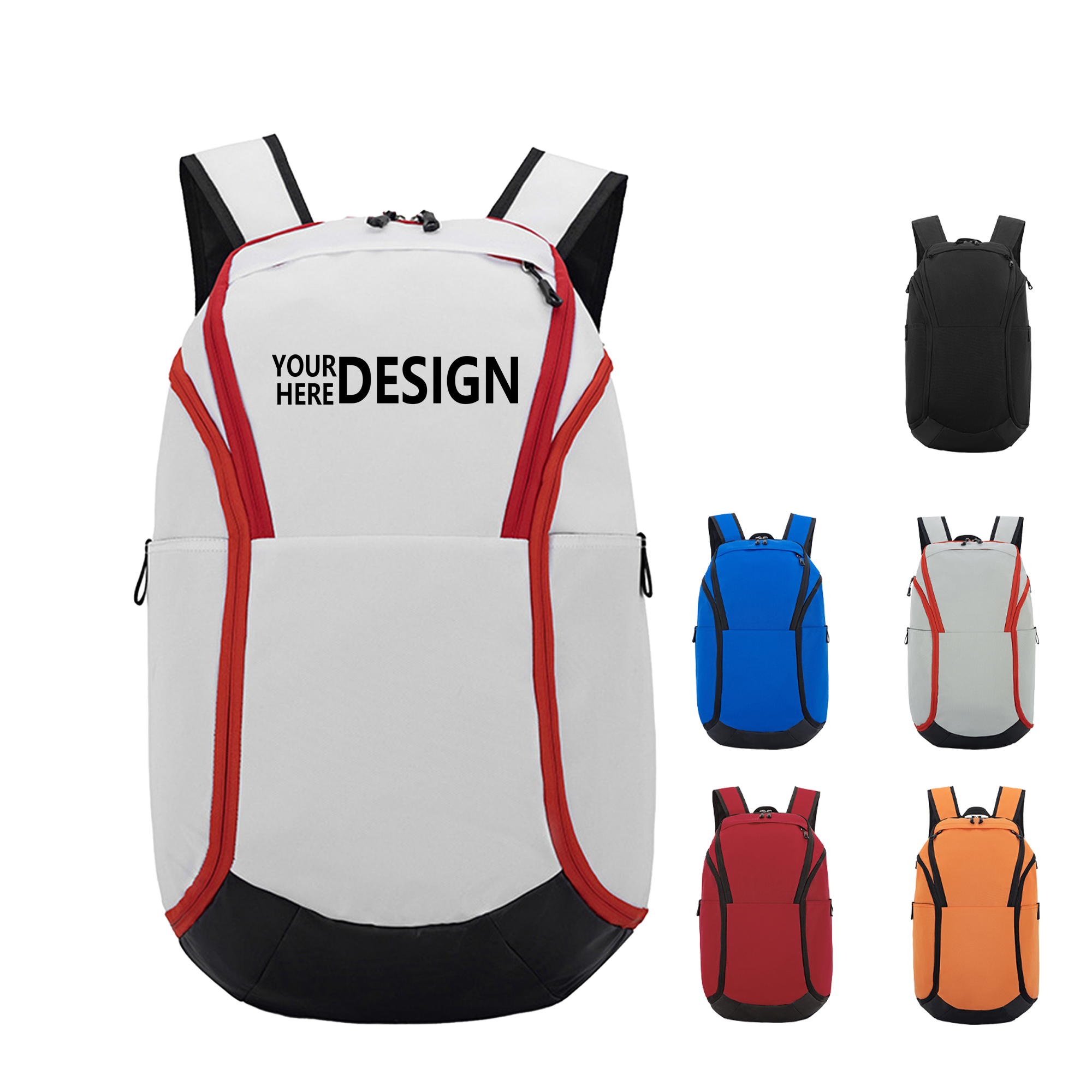 Sports Ball Backpack with Oxford Material and Separate Pockets 2