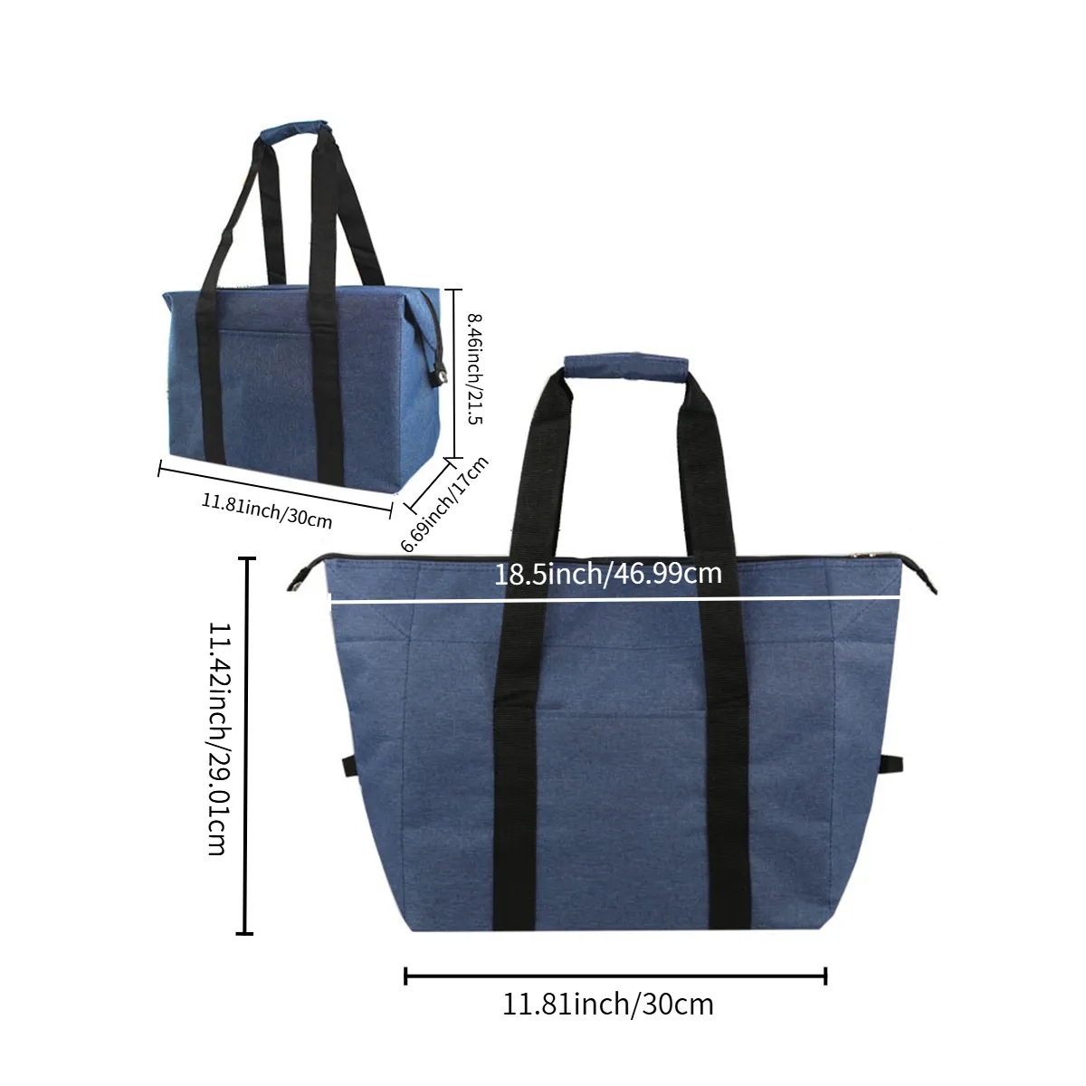 Collapsible Foldable Insulated Picnic Cooler Lunch Tote Bag 2