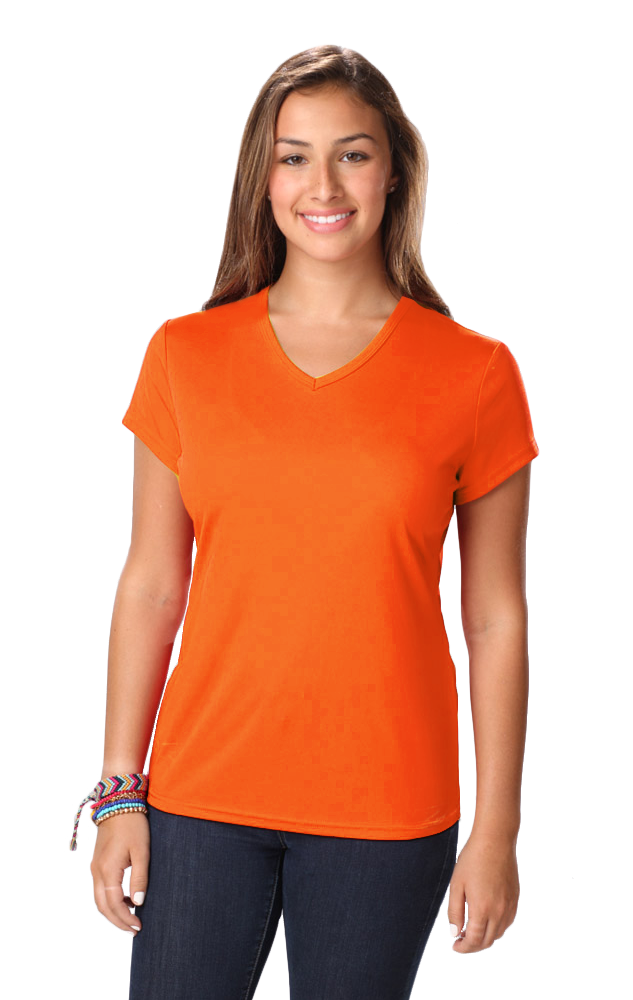 Ladies' Value Wicking V-Neck Tee 25
