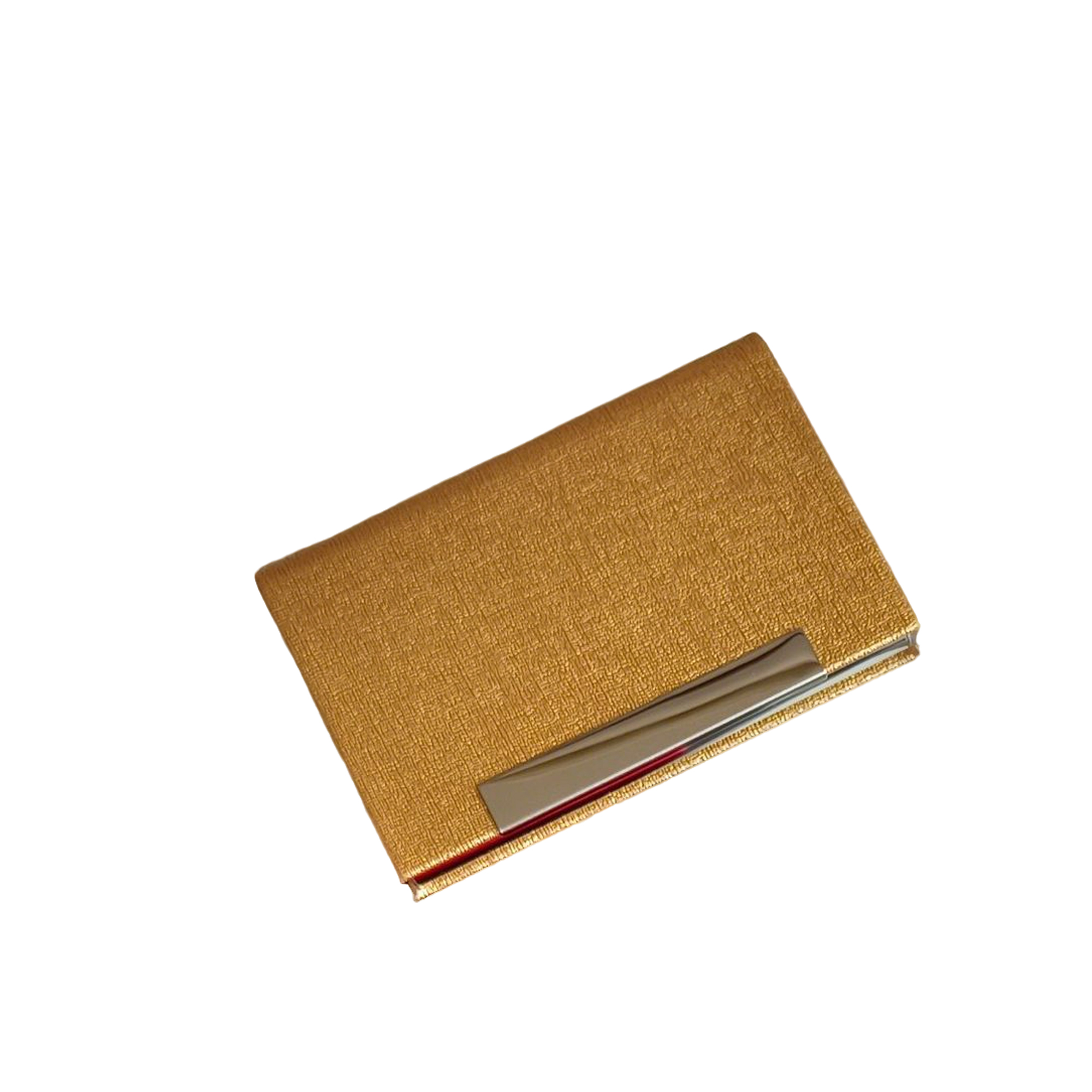 PU Leather Metal Business Card Holder Slim Case 3