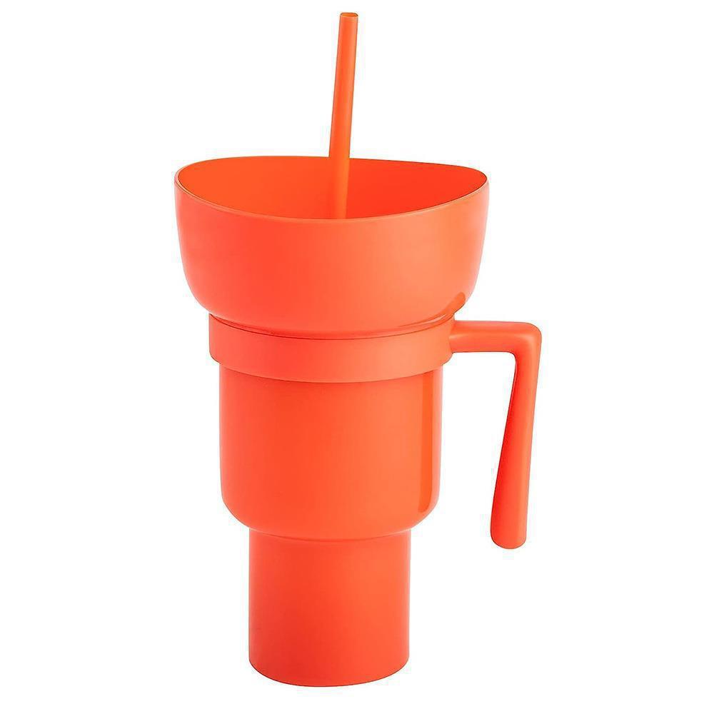Customized Popcorn Bucket Beverage Coke Juice Straw Cup 3