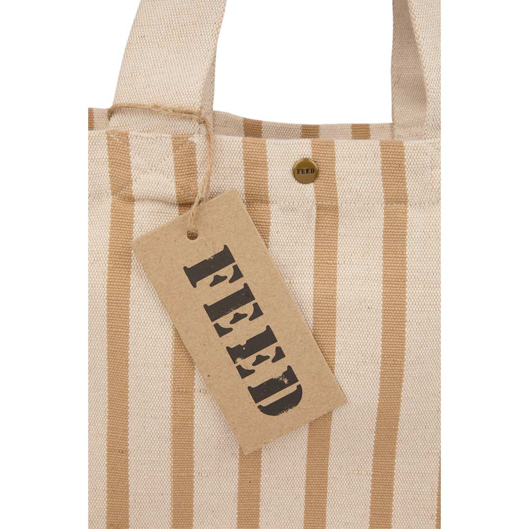 FEED Cotton and Jute Striped Tote 4