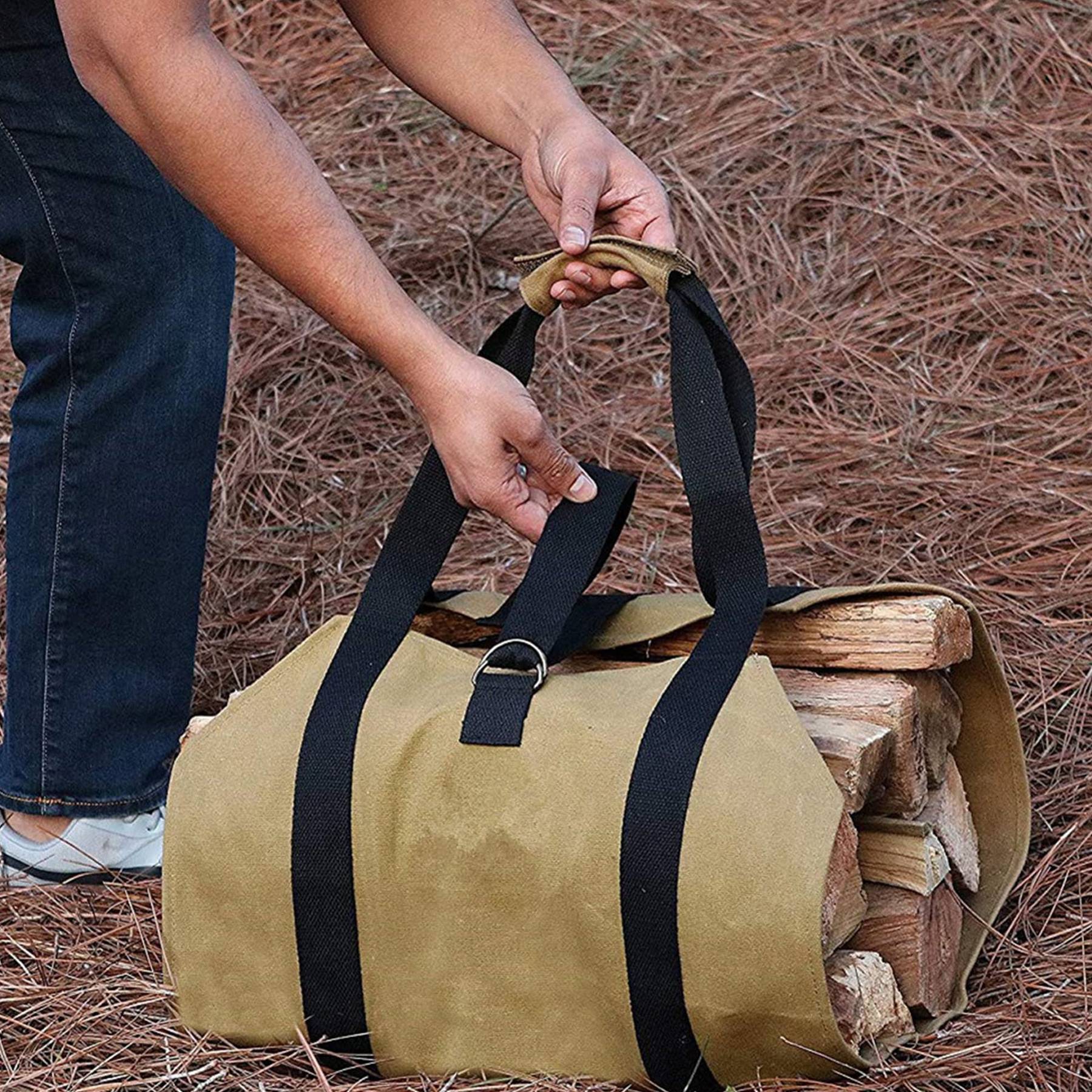 Outdoor multi-functional portable firewood storage bag 3