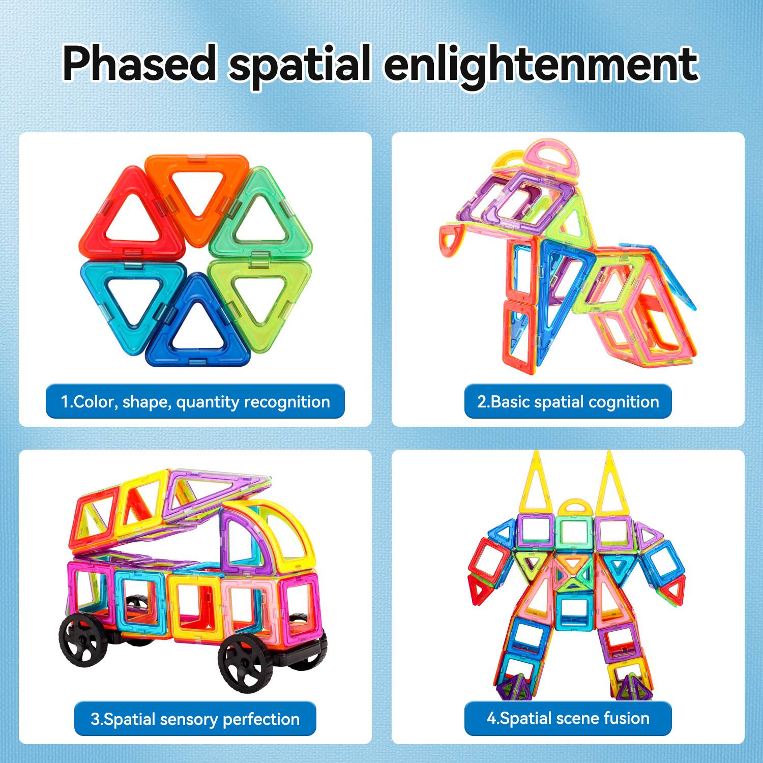 Magnetic Blocks Tough Tiles Toy 11