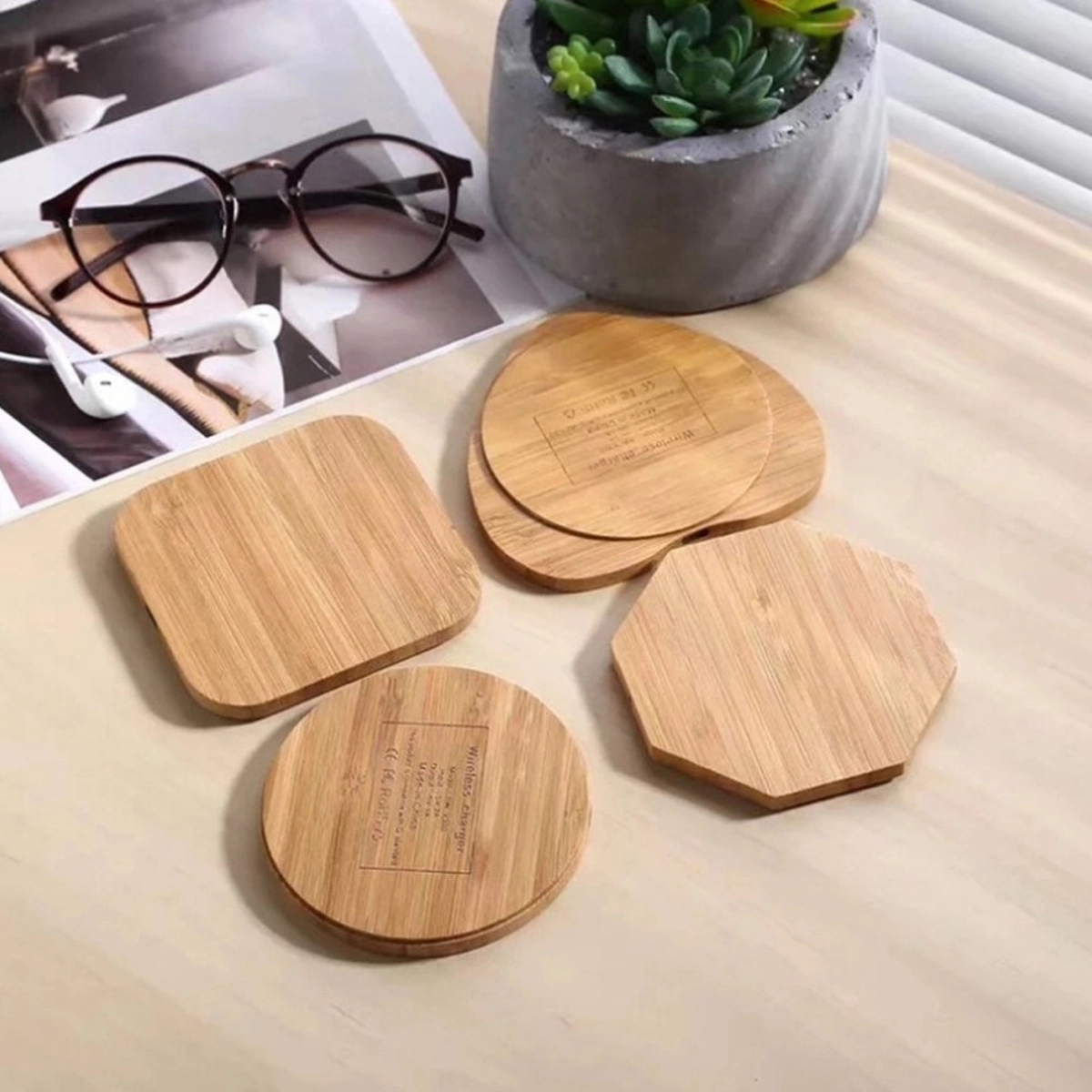 Wireless Bamboo Charger 1